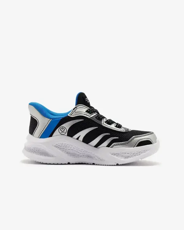 Skechers SKECHERS METEOR-LİGHTS - BRİSK-BEAMS Gri Çocuk Günlük Ayakkabı - 1