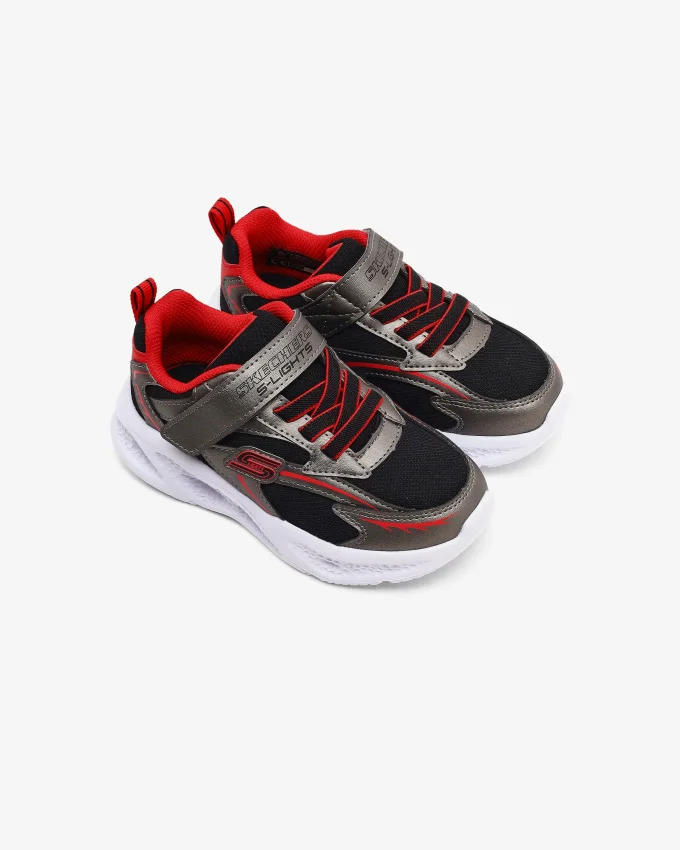 Skechers Skechers Meteor-Lights Gri Çocuk Günlük Ayakkabı - 3