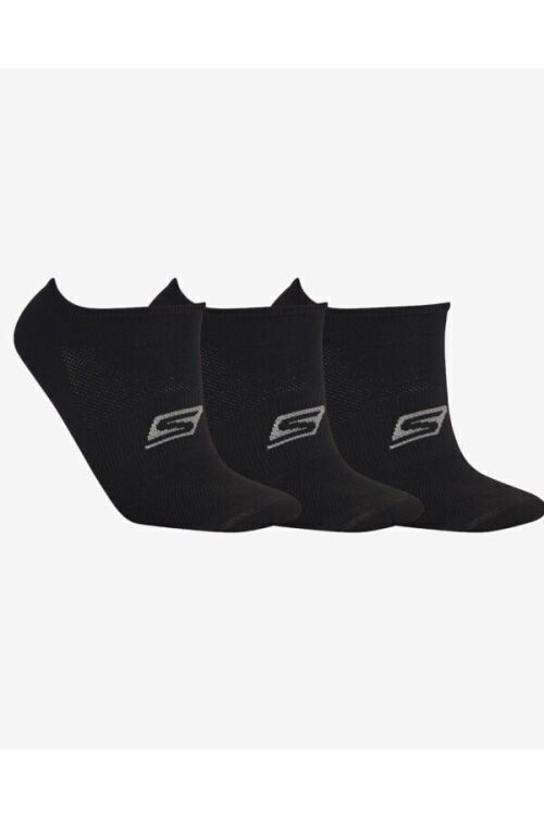 Skechers Socks U 3 Pack Sneaker Cut Sock SİYAH Erkek Çorap S192263-972 - Skechers