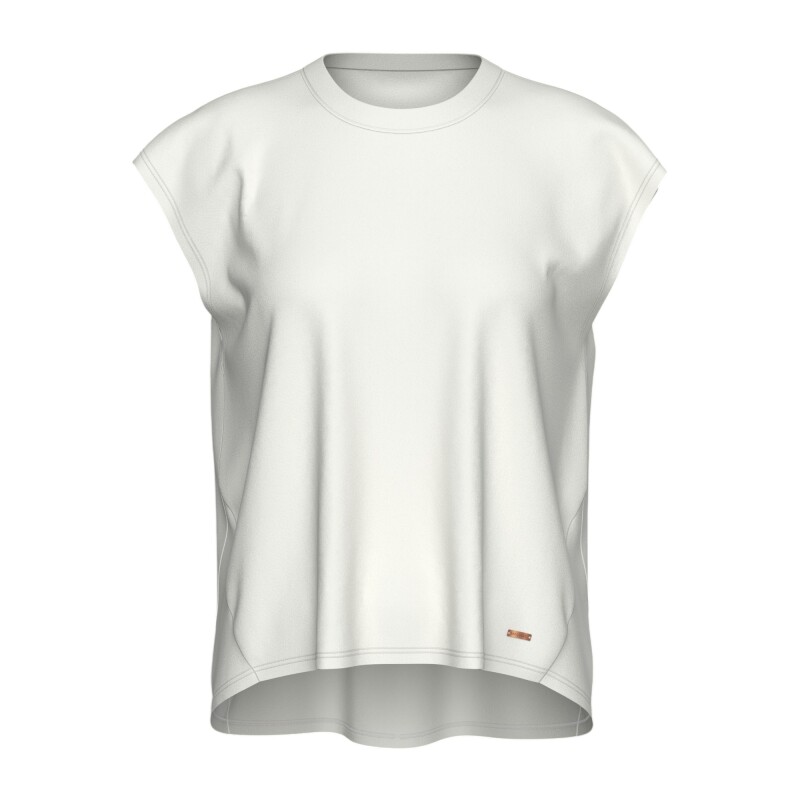 Skechers Soft Touch Loose Fit Beyaz Kadın Tshirt - Skechers