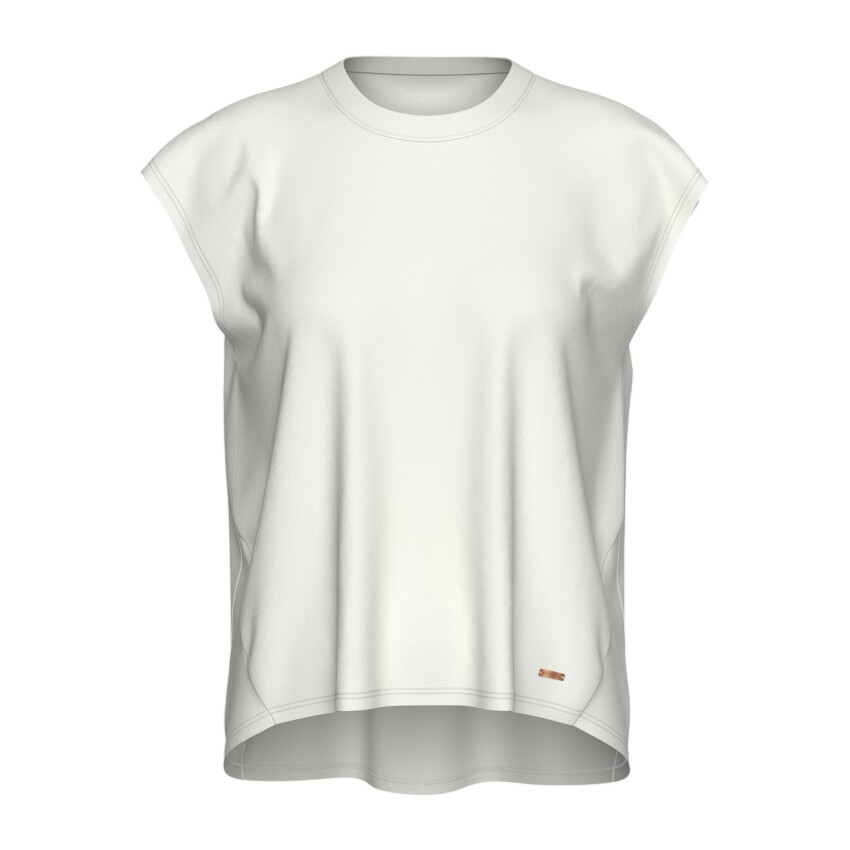 Skechers Soft Touch Loose Fit Beyaz Kadın Tshirt - 1