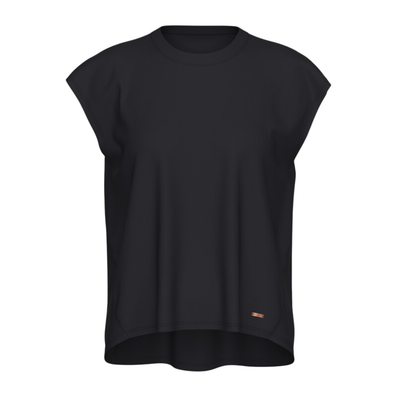 Skechers Soft Touch Loose Fit Siyah Kadın Tshirt - Skechers