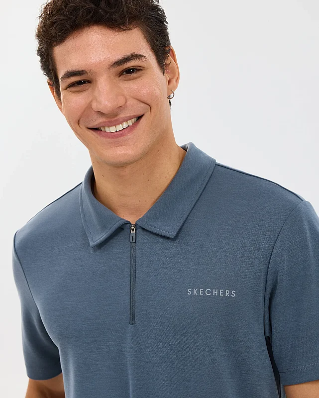 Skechers Soft Touch Pique Gri Erkek Polo Tshirt - 5