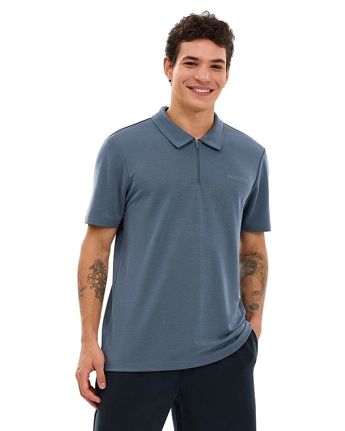 Skechers Soft Touch Pique Gri Erkek Polo Tshirt - 1