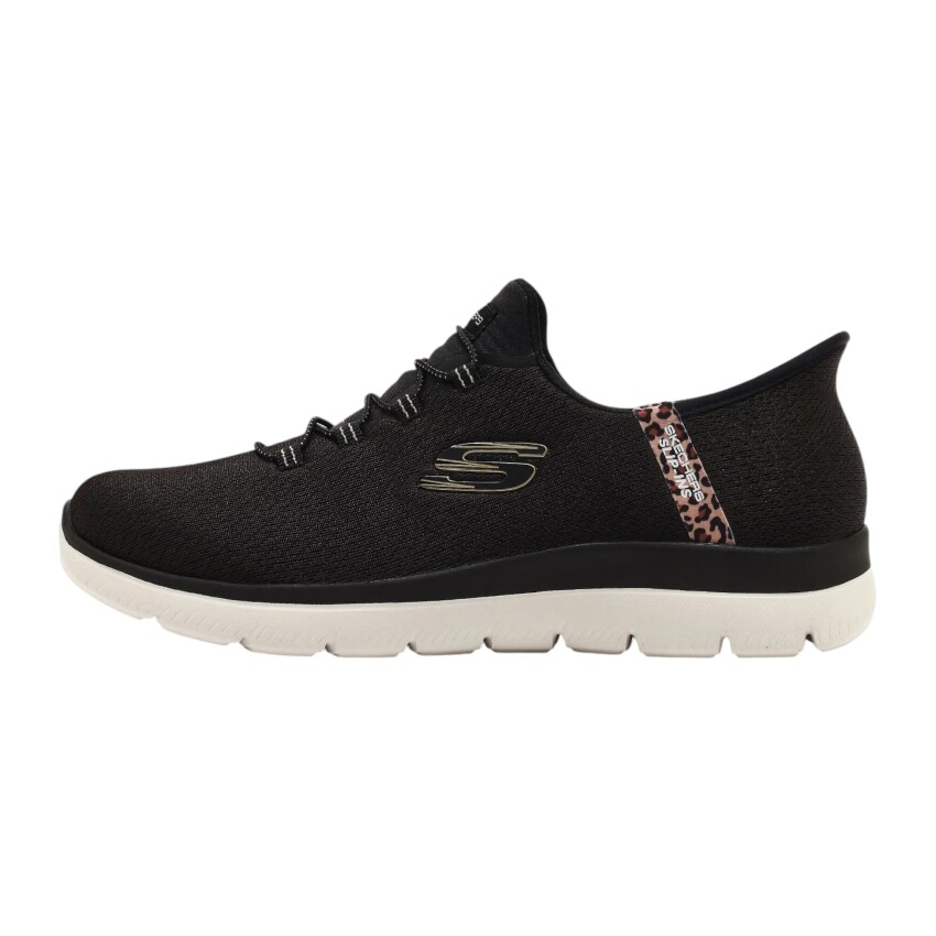 Skechers Summits Leopard Chic Siyah Kadın Günlük Ayakkabı - 1