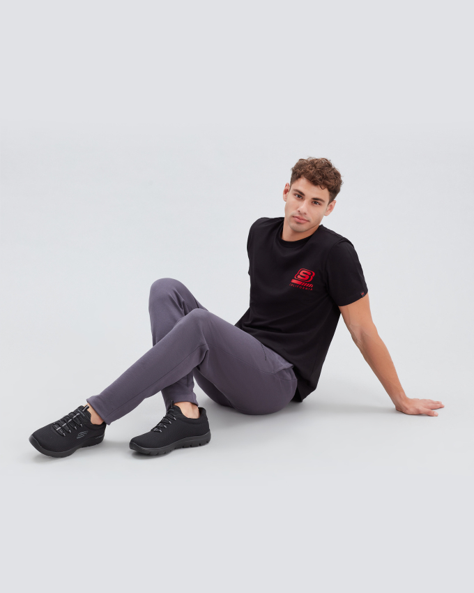 Skechers SUMMITS SİYAH Erkek Günlük Ayakkabı - 4