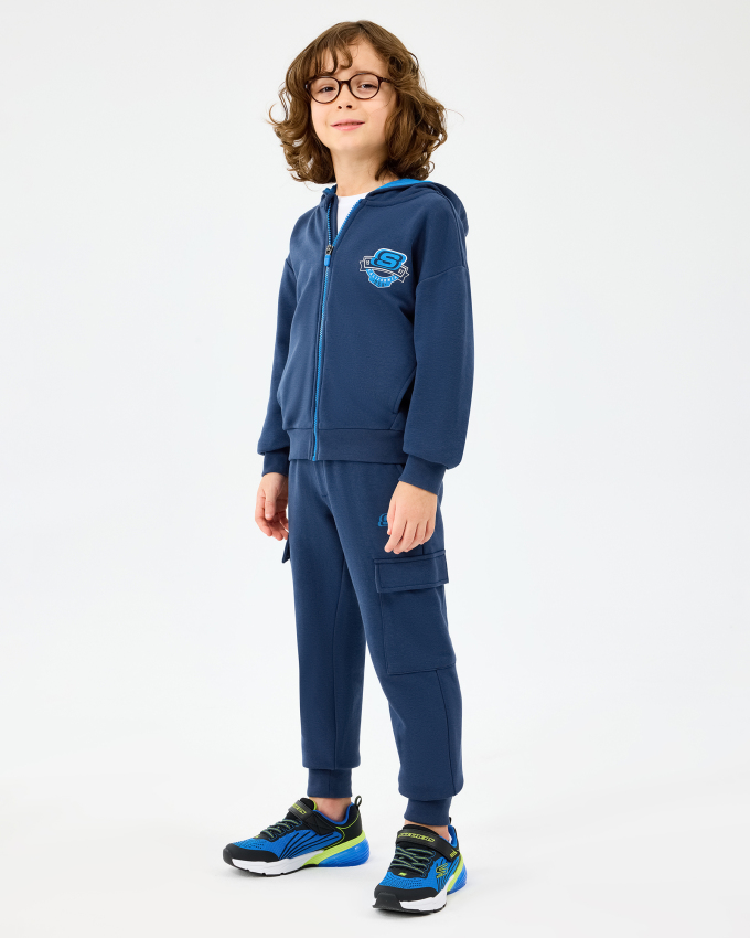 Skechers Sweatpant Lacivert Çocuk Eşofman Altı - 4