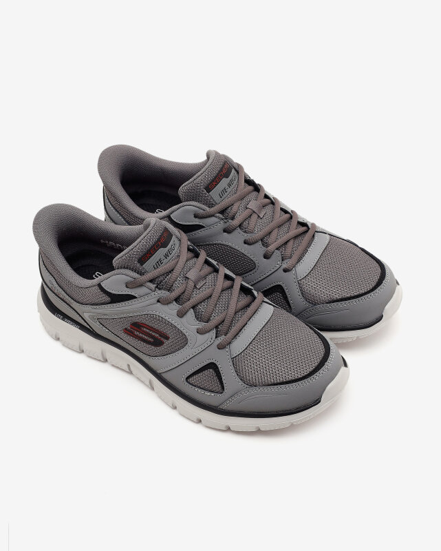 Skechers Track Gri Erkek Günlük Ayakkabı - 5