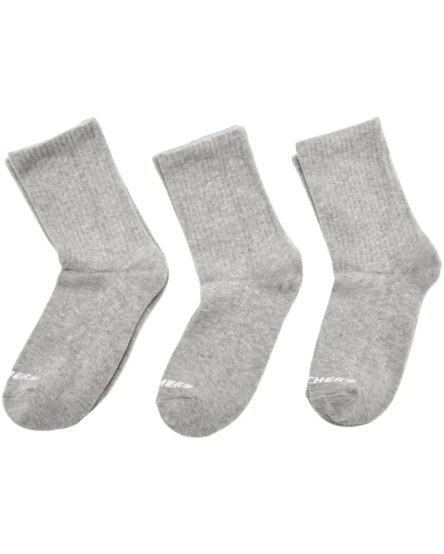 Skechers U 3 Pack Crew Cut Socks Gri Erkek Çorap - 3