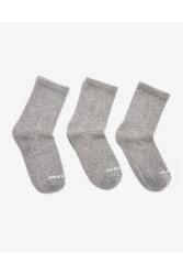 Skechers U 3 Pack Crew Cut Socks Gri Erkek Çorap - 1