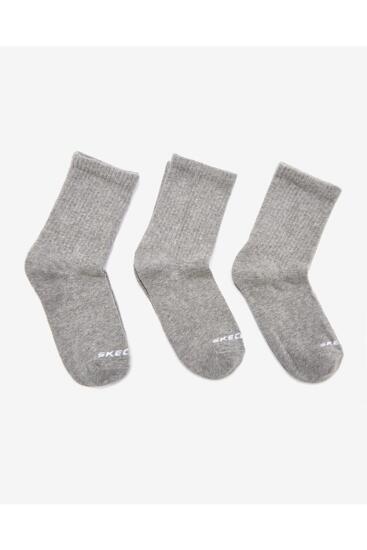 Skechers U 3 Pack Crew Cut Socks Gri Erkek Çorap - 1