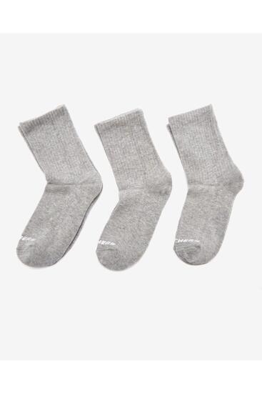 Skechers U 3 Pack Crew Cut Socks Gri Erkek Çorap - 2