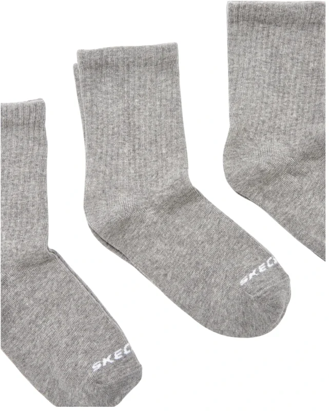 Skechers U 3 Pack Crew Cut Socks Gri Erkek Çorap - Skechers (1)