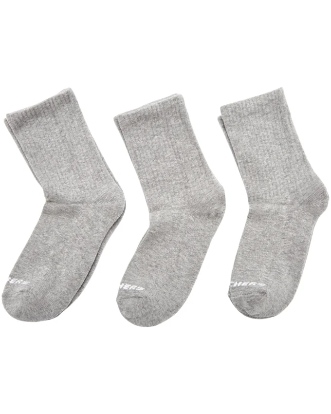 Skechers U 3 Pack Crew Cut Socks Gri Erkek Çorap - 3