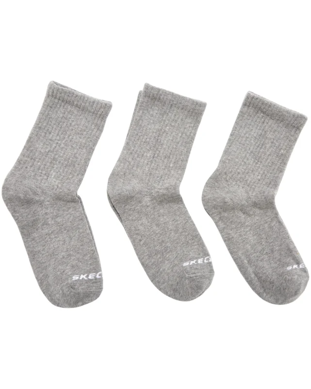 Skechers U 3 Pack Crew Cut Socks Gri Erkek Çorap - 1