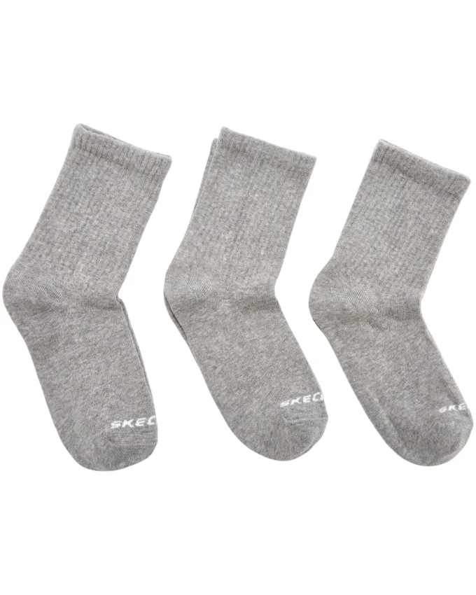 Skechers U 3 Pack Crew Cut Socks Gri Erkek Çorap - 1