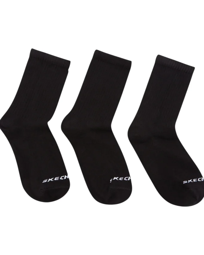 Skechers U 3 Pack Crew Cut Socks SİYAH Erkek Çorap S212283-001 - 1