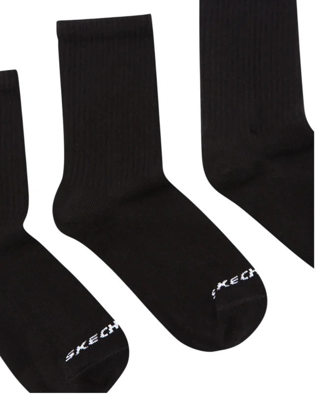Skechers U 3 Pack Crew Cut Socks SİYAH Erkek Çorap S212283-001 - Skechers (1)