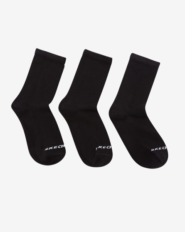 Skechers U 3 Pack Crew Cut Socks SİYAH Erkek Çorap S212283-001 - Skechers