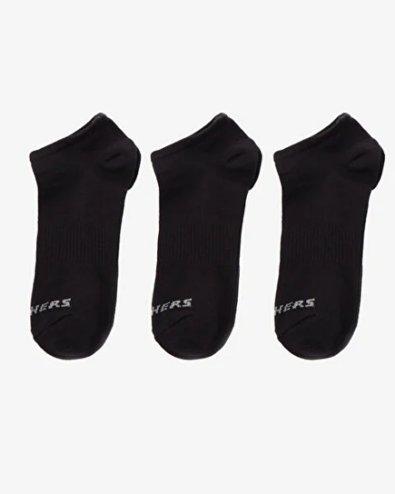 Skechers U 3 Pack No Show Socks SİYAH Unisex Çorap - 1