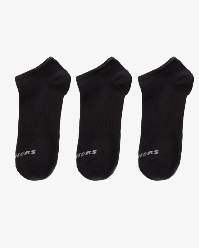 Skechers U 3 Pack No Show Socks SİYAH Unisex Çorap 