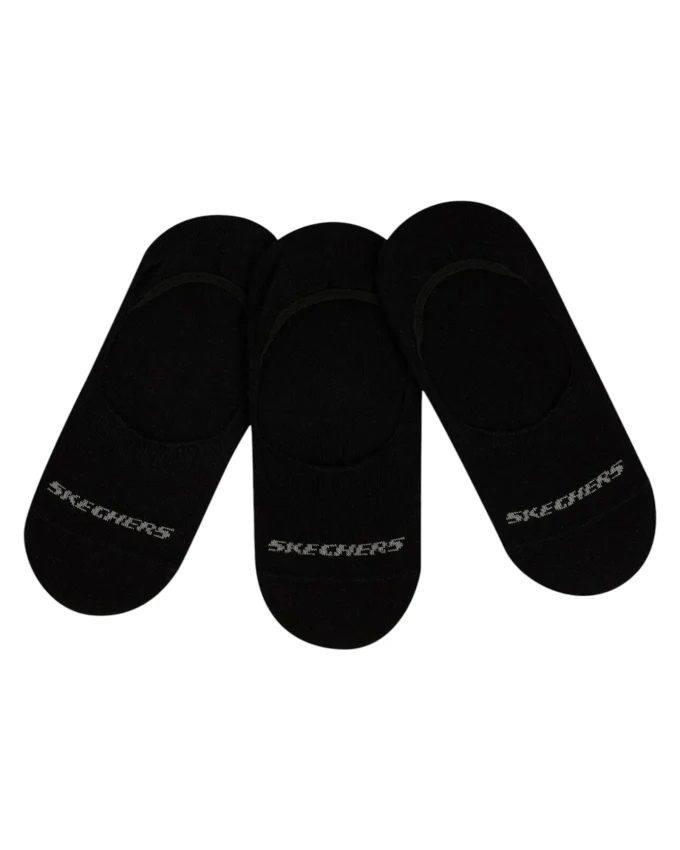 Skechers U SKX NO SHOW SOCKS 3 PACK SİYAH Erkek Çorap - 1