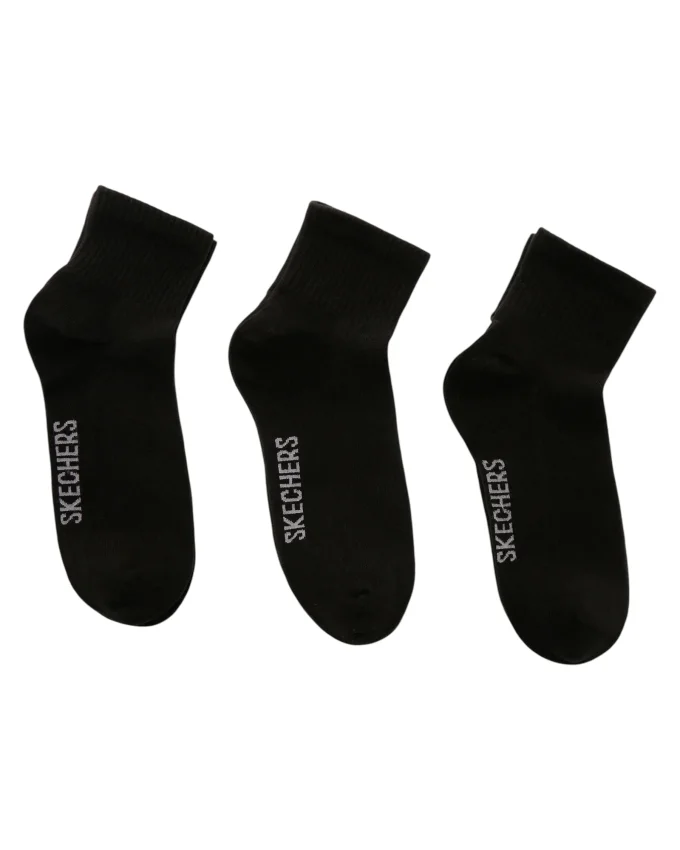 Skechers U SKX NoPad Mid Cut Socks 3 Pack SİYAH Erkek Çorap S192139-001 - 1