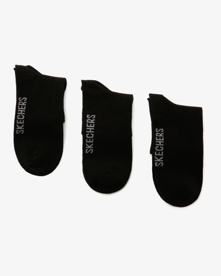 Skechers U SKX NoPad Mid Cut Socks 3 Pack SİYAH Erkek Çorap - 2