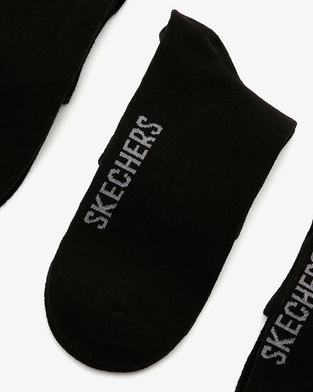Skechers U SKX NoPad Mid Cut Socks 3 Pack SİYAH Erkek Çorap - 4