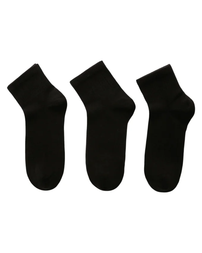 Skechers U SKX NoPad Mid Cut Socks 3 Pack SİYAH Erkek Çorap S192139-001 - 3