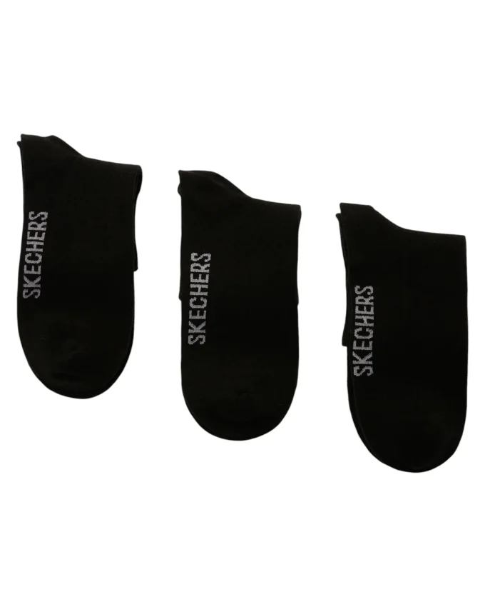 Skechers U SKX NoPad Mid Cut Socks 3 Pack SİYAH Erkek Çorap S192139-001 - 4