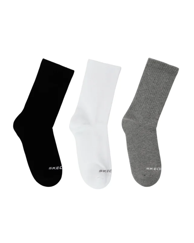 Skechers U SKX PADDED CREW CUT SOCKS 3 PACK Renkli Erkek Çorap - 1