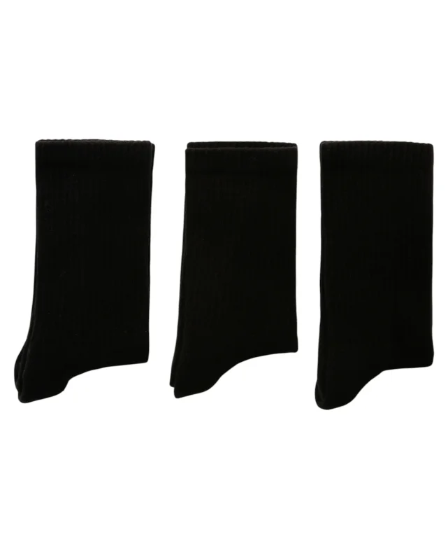 Skechers U SKX Padded Crew Cut Socks 3 Pack SİYAH Erkek Çorap - 3