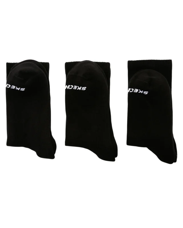 Skechers U SKX Padded Crew Cut Socks 3 Pack SİYAH Erkek Çorap - 2