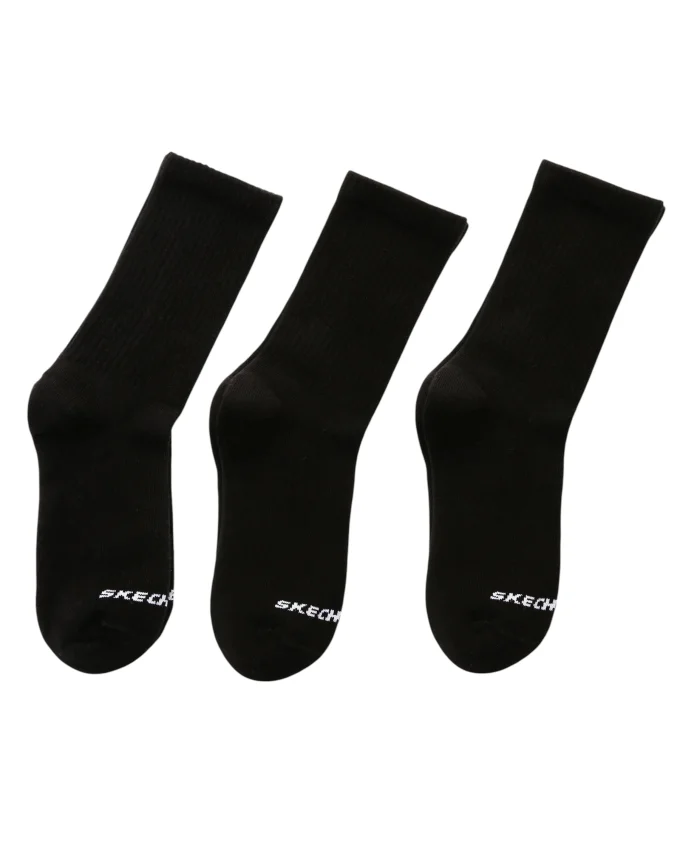Skechers U SKX Padded Crew Cut Socks 3 Pack SİYAH Erkek Çorap - 1