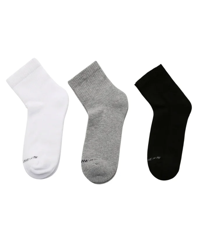 Skechers U SKX PADDED MİD CUT SOCKS 3 PACK Renkli Erkek Çorap - 1