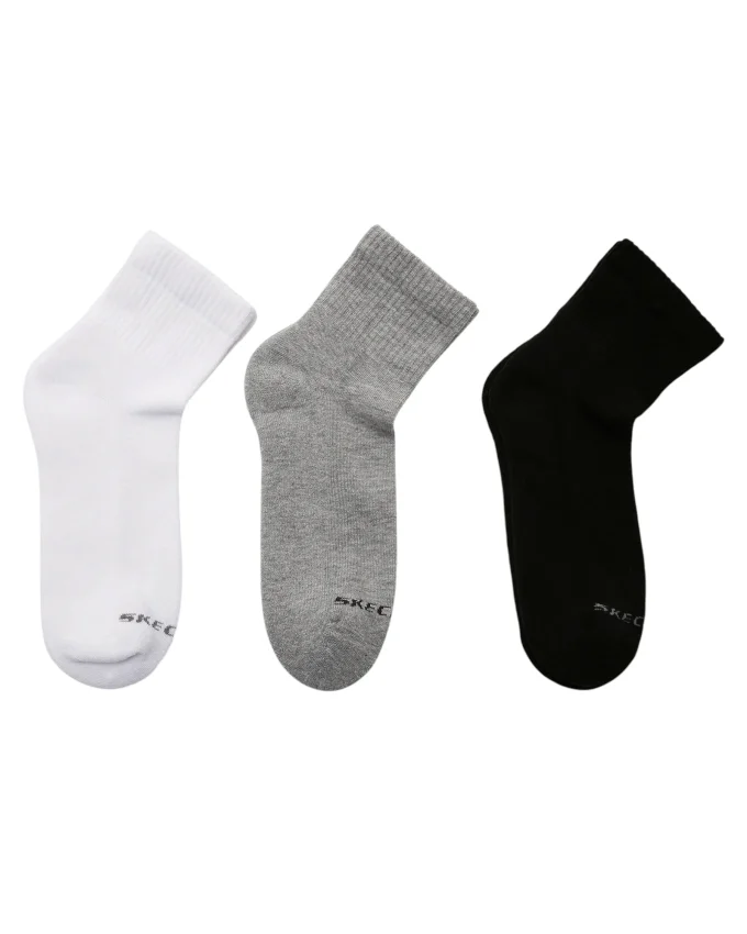 Skechers U SKX PADDED MİD CUT SOCKS 3 PACK Renkli Erkek Çorap - 2