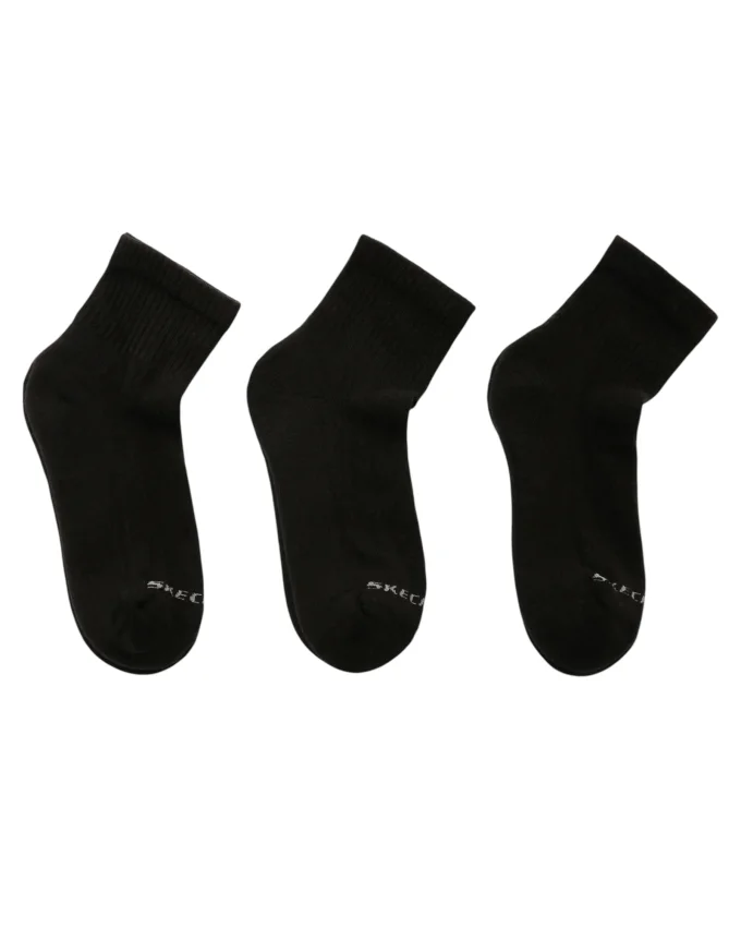 Skechers U SKX PADDED MİD CUT SOCKS 3 PACK SİYAH Erkek Çorap - 2