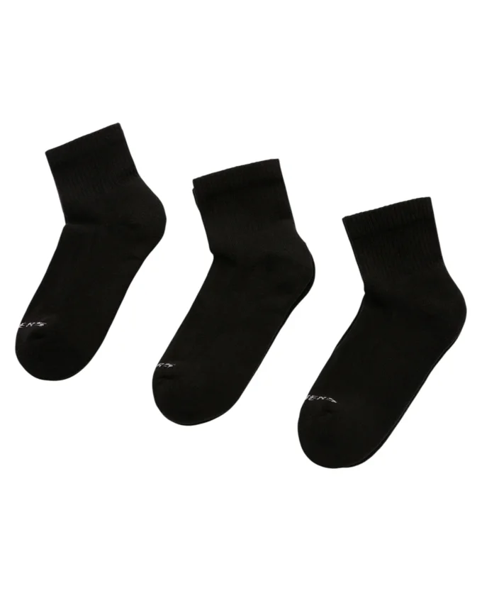 Skechers U SKX PADDED MİD CUT SOCKS 3 PACK SİYAH Erkek Çorap - 1