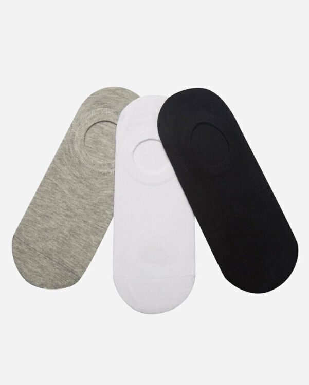 Skechers U SKX SNKRS Socks 3 Pack Siyah-Beyaz-Gri Unisex Çorap - 1