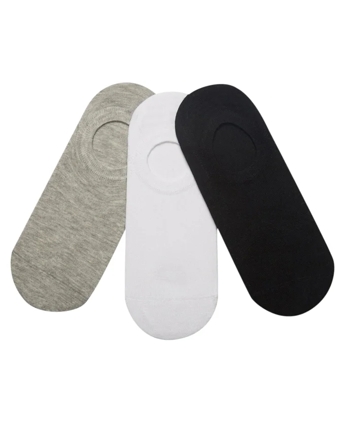 Skechers U SKX SNKRS Socks 3 Pack Siyah-Beyaz-Gri Unisex Çorap - 1