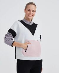 Skechers W 2XI-Lock Color Block Half Zip Sweatshirt Gri Kadın Sweatshirt - 3