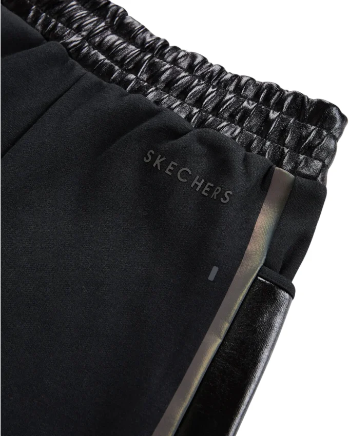 Skechers W 2XI-Lock Foil Covered 5inch Short SİYAH Kadın Şort - 3