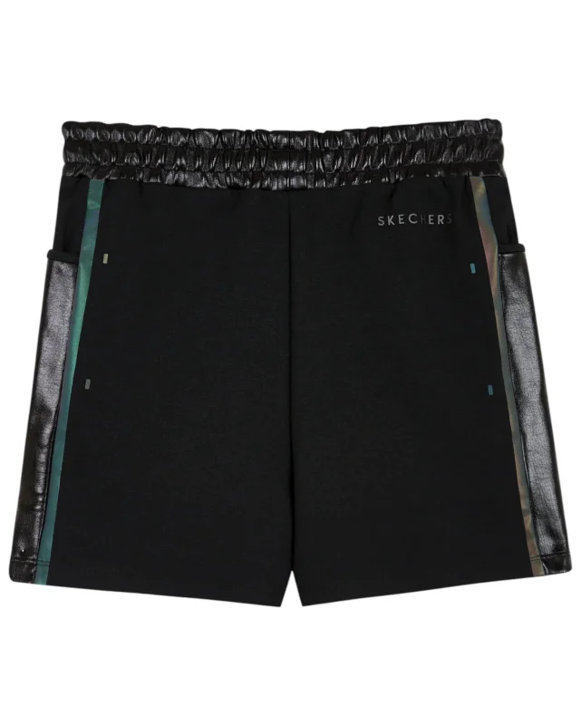 Skechers W 2XI-Lock Foil Covered 5inch Short SİYAH Kadın Şort - Skechers (1)