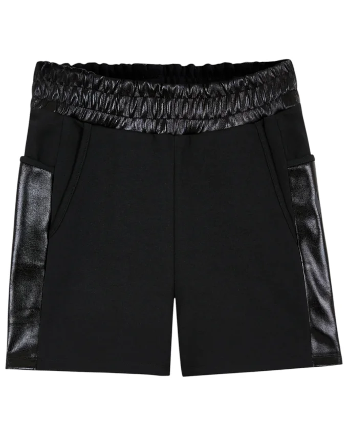 Skechers W 2XI-Lock Foil Covered 5inch Short SİYAH Kadın Şort - 1