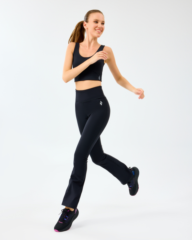 Skechers W Basic Flare Legging Siyah Kadın Tayt - 4
