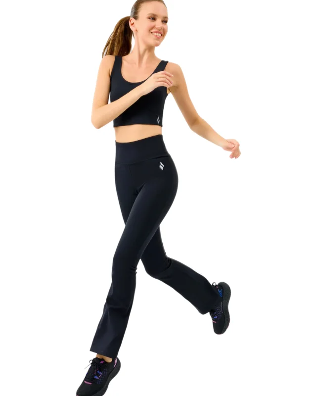 Skechers W Basic Flare Legging Siyah Kadın Tayt - 4