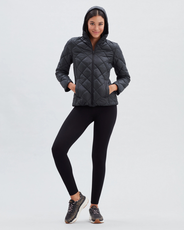 Skechers W Capitone Hooded Siyah Kadın Mont - 1