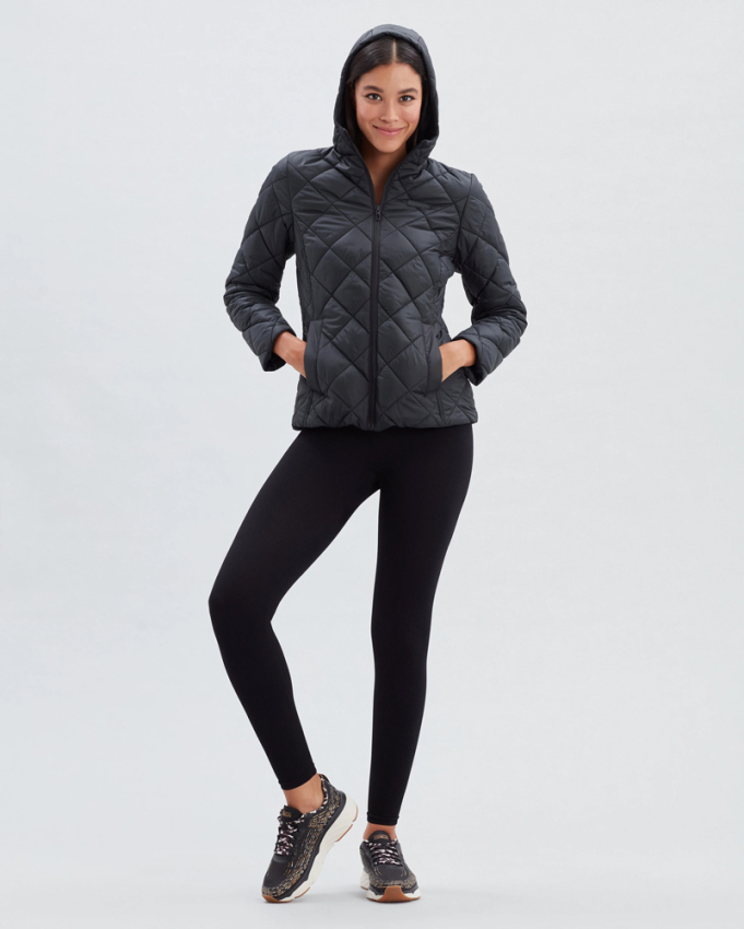 Skechers W Capitone Hooded Siyah Kadın Mont - 1