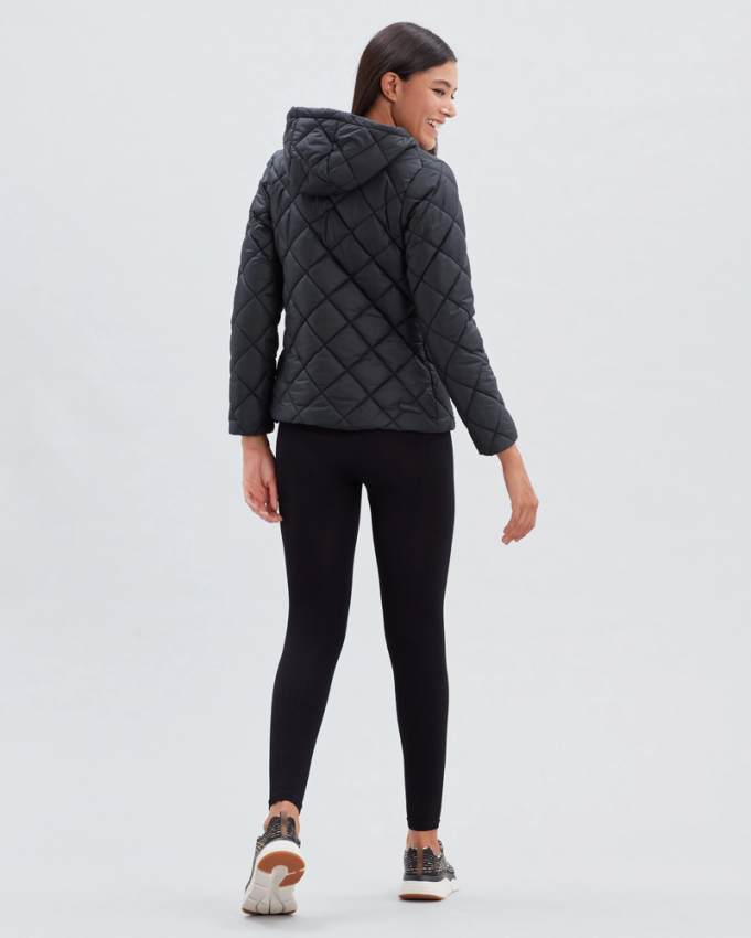 Skechers W Capitone Hooded Siyah Kadın Mont - 2